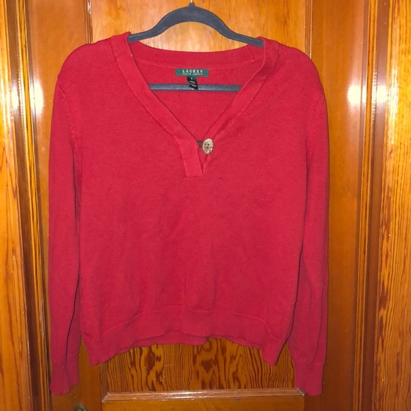 Red Ralph Lauren Sweater - Picture 3 of 5